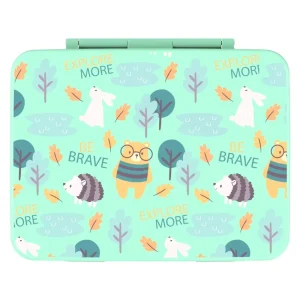 New Design 6 Compartment Silicone Leak-Proof Lunchbox Beno Adult and Kids Food Container for Children’s Lunch Packaging