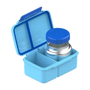 New Design Custom 2 Compartments Leakproof Kids Lunch Box with Insulation Jar Food Container for Back to School