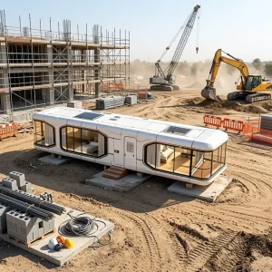 New Design Luxury 20ft 40ft Expandable Steel Container House Mobile Prefabricated Space Capsule House for Workshop School