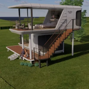 New Design Outdoor Traveling Space Capsule Mobile House Customized Size Vessel House Apartment Use Steel Structure