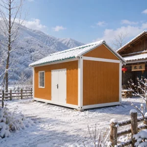 New Design Tiny House Container House With Fence Triangular Roof Container House