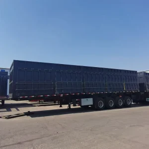 New Heavy Duty 30 80T Box Semi Trailer Van Type Box Loader Container Truck Trailer