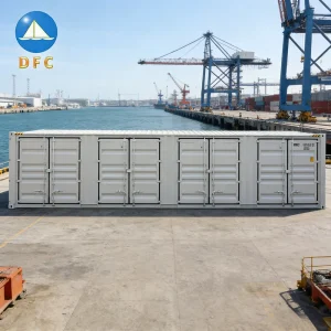 New Heavy Duty Enhanced Security Locks 40HC Four Side Open Doors Dry Shipping Container 67CUM Capacity ISO9001 Certified for