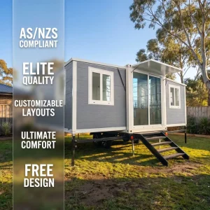New South Wales Style 2 Bedroom Luxury Modern Living 20ft Folding Container Office Building