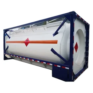 New Stainless 20 FT Tank Container 25 CBM Single Layer Carbon Steel Storage of Diesel