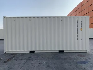 New Used 40′ HQ Full One Side Shipping Container With Four Doors From China For Retail Store Available For Sale