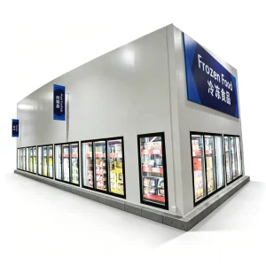 New Walk in Cooler Freezer Storage Container Emerson Compressor Air Cooled High Accuracy Temperature Control Motor