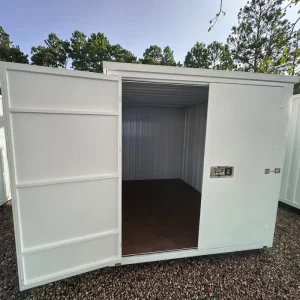 New and Used Steel Shipping Storage Container with Shutters and Locks, Self-Moveable