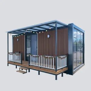 Newest Design Container House Structure Frame Light Steel Structure Frame Shipping Container Design 20FT Shipping Container Shop