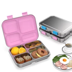 Newest Design Food Grade Leak proof 304 Stainless Steel Lunch Box