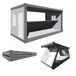 Newly Designed Easy-shipping and Easy- Installment 20ft Z-type Flat Pack Folding Shipping Container House Hotels Coffee Bar
