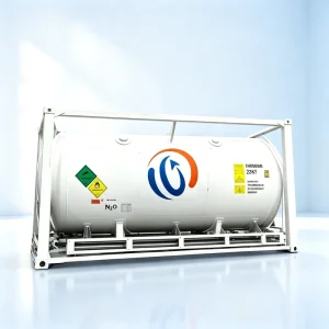 Nitrous Oxide ISO Tank with 99.95% Food Grade Vacuum Insulated 21000 Liters T75 ISO Tank Container for Liquid Gases Shipping