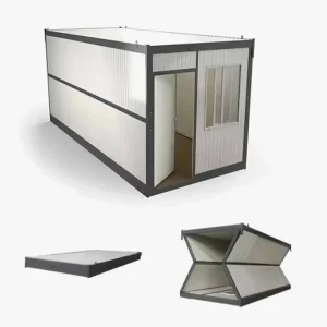 Noise Insulated Folding House Portable Prefabricated Container Office Urban Temporary Mobile Work Station Unit
