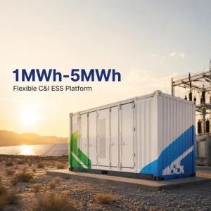 OEM E001 1-5MWh BESS Container LiFePO4 Solar Wind Hybrid Grid RS485 Liquid Cooling Peak Shaving System
