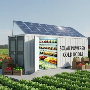 Off Grid Solar Powered Walk in Chiller Cold Room Container Mobile Portable Cold Storage for Agricultural Food Refrigeration
