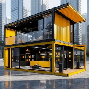 Office Home Villa Hotel Shop 20ft 40ft Expandable Steel Eco Friendly Waterproof Luxury Container House Modern Living Room 5 Year