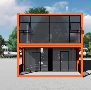 One Floor 20ft Hotel Classroom Container House Sandwich Panel Outdoor Flat Pack Shipping Container House for Coffee Bar
