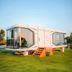 One Stop Service Luxury Mobile Villa Prefab Sleeping Pod Steel Space Capsule House Against South Korea Smart Tiny House