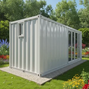 One-stop 20ft High Intensity Steel Container House Sandwich Panel Breathable Design Flexible Assembly Modern 15-Year Life Span