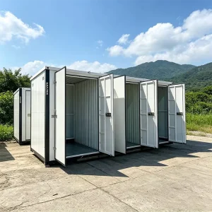 Outdoor 8F X 20F Self Storage Containers with 3 Side Doors for Flexible Warehouse Storage Usage