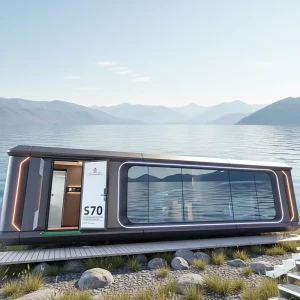 Outdoor Aluminum Capsule Container Cabin Homes Prefab Smart Waterproof Luxury Tiny Houses for Hotel Use Ready to Ship