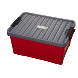 Outdoor Camping Square PP Storage Box Weatherproof Container Injection Molded Design 55L Capacity for Gear Tools Supplies