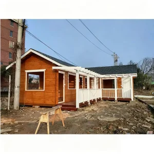 Outdoor Detachable Container Wooden House Prefab Modular House Garden Villa Portable Cabin With Kitchen for Office or Park Use