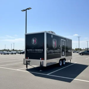 Outdoor Mobile Car Bathroom Toilets Shower Custom Restroom Trailers Portable Toilet