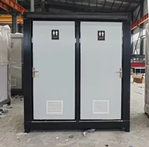 Outdoor Park Construction Site Mobile Toilets Container Houses Durable Eco Friendly Easy Installation 15 Year