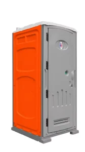 Outdoor Portable One-Piece Shower Unit with Built-in Sink