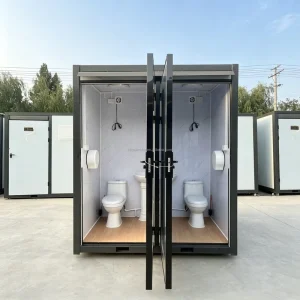 Outdoor Portable Prefab Toilet Mobile Restroom for Construction Site
