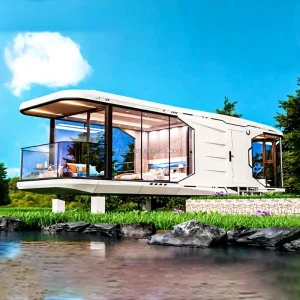 Outdoor Prefabricated Resort Hotel Luxury Mobile Prefab Space Capsule House Modular Space Capsule Cabin Storage Pod House