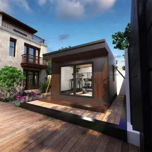 Outside Eco Friendly Small Mini Privacy Prefabricated Modular Flat Pack Garden Gym Room for Garden Backyard
