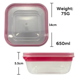 Oven Safe Microwave Heatable Food Container Plastic Lunch Box Storage Set Kitchenware Set Grade Material Easy Clean