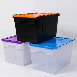 PP Transparent Toys Clothes Storage Stackable Plastic Crate Easy Moving Nestable Plastic Vegetable Crates
