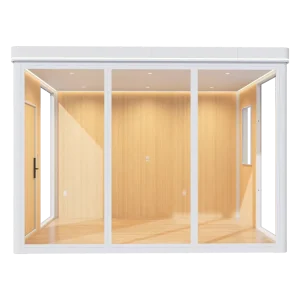 Panoramic Aluminum Plant Nursery Modular House Eco-Friendly Self-Watering Shelves Outdoor Cabin New Design Growth Sun Room
