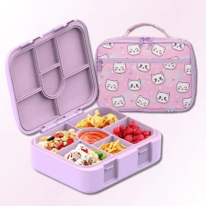 Personalized Sustainable Airtight Food Packaging Plastic Leakproof Microwavable Square LFGB Certified 6 Lunch Box