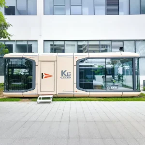 Pet-Friendly Zcamp K6Q Space Capsule House Pre Finished Aluminum Prefab Cabin With Pets Room for Outdoor Family Hotel Glamping