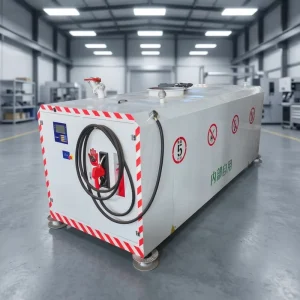 Petrol Dispenser Mobile Fill Station Mini Container Pump Equipment 500/1000/1500/2000/3000L Single Nozzle