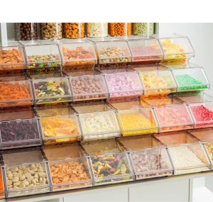Pick and Mix Bulk Acrylic Cereal Grain Candy Nuts Display Food Dispenser Storage Container box bins