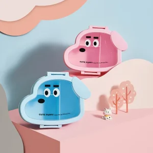 Plastic 3 Compartment Leak Proof BPA Free Eco Friendly Kid School Lunch Box Bento