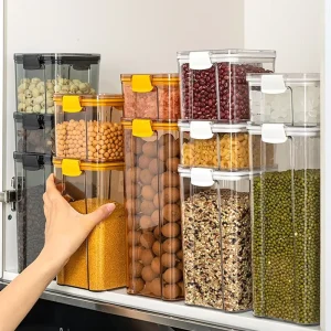 Plastic Airtight Food Storage Containers With Lids Energy Rice Food Storage Container Set Extra Large Food Kitchen Storage