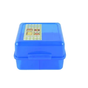 Plastic Bento Box Portable Double Layer Square Student Lunch Container With Freshness Preservation Divided Lunch Space
