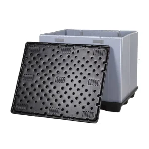 Plastic Bulk Container and Heavy Duty Pallet Sleeve Box With Lid