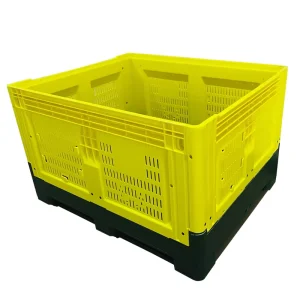 Plastic Collapsible Bulk Containers Heavy Duty Pallet Box Mega Bins