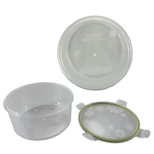 Plastic Deli Food Storage Soup Containers with Heatable Airtight Lids Food Grade Easy Clean High Capacity Box Tableware