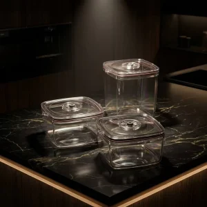Plastic Food Storage Container (1.2L~4L) BPA Free Airtight Lid Leak Proof Durable Stackable Box for Kitchen Pantry Export