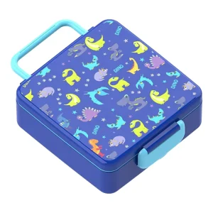 Plastic Food Storage Container Kids and Teens PP Bento Lunch Box with Plastic Lid and Sauce Box