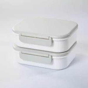 Plastic Lunchbox Bento Food Storage Container for Baby Kids Snack Adult 2 Compartment Camping Travel Outdoor Lunchbox