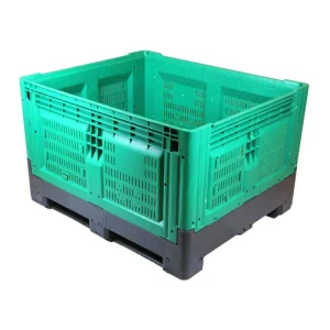 Plastic Pallet Container for Fruit and Vegetables 4 Way Entry Stackable Foldable Pallet Box